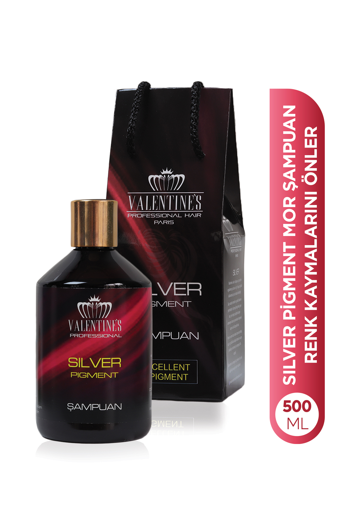 Premium Silver Pigment Mor Şampuan